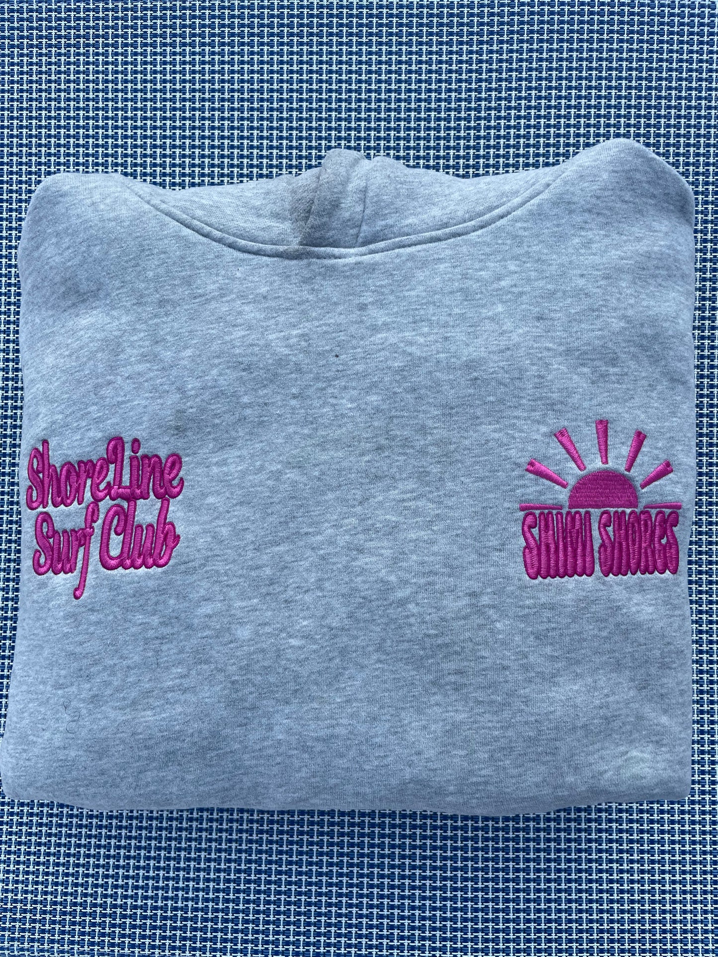 "Shoreline Surf Club" Hoodie In Grey