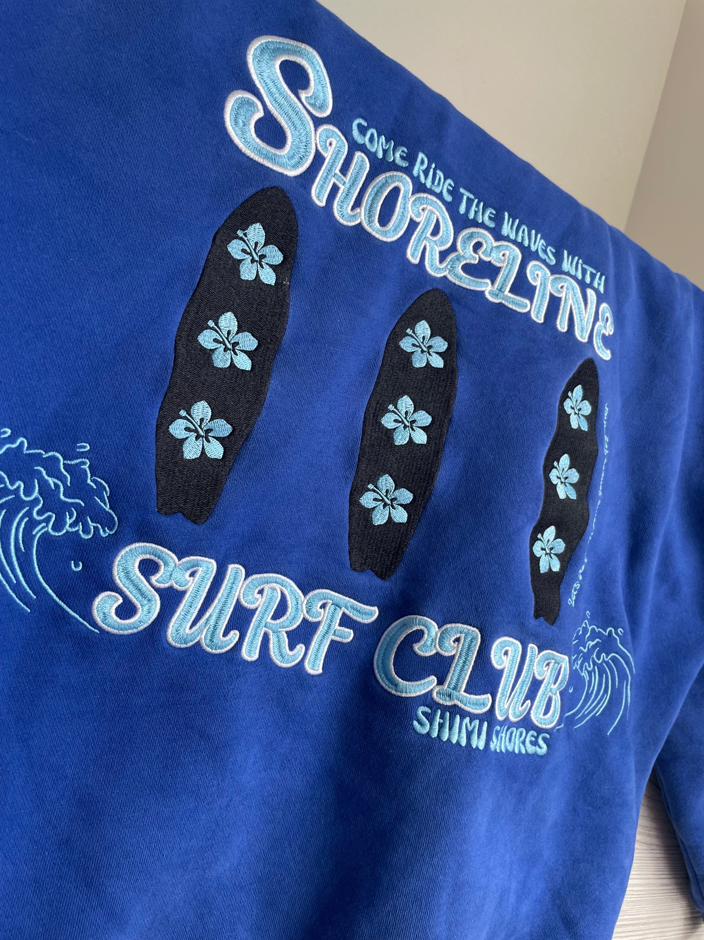 "Shoreline Surf Club" Hoodie in Blue (Coming Soon!!!)